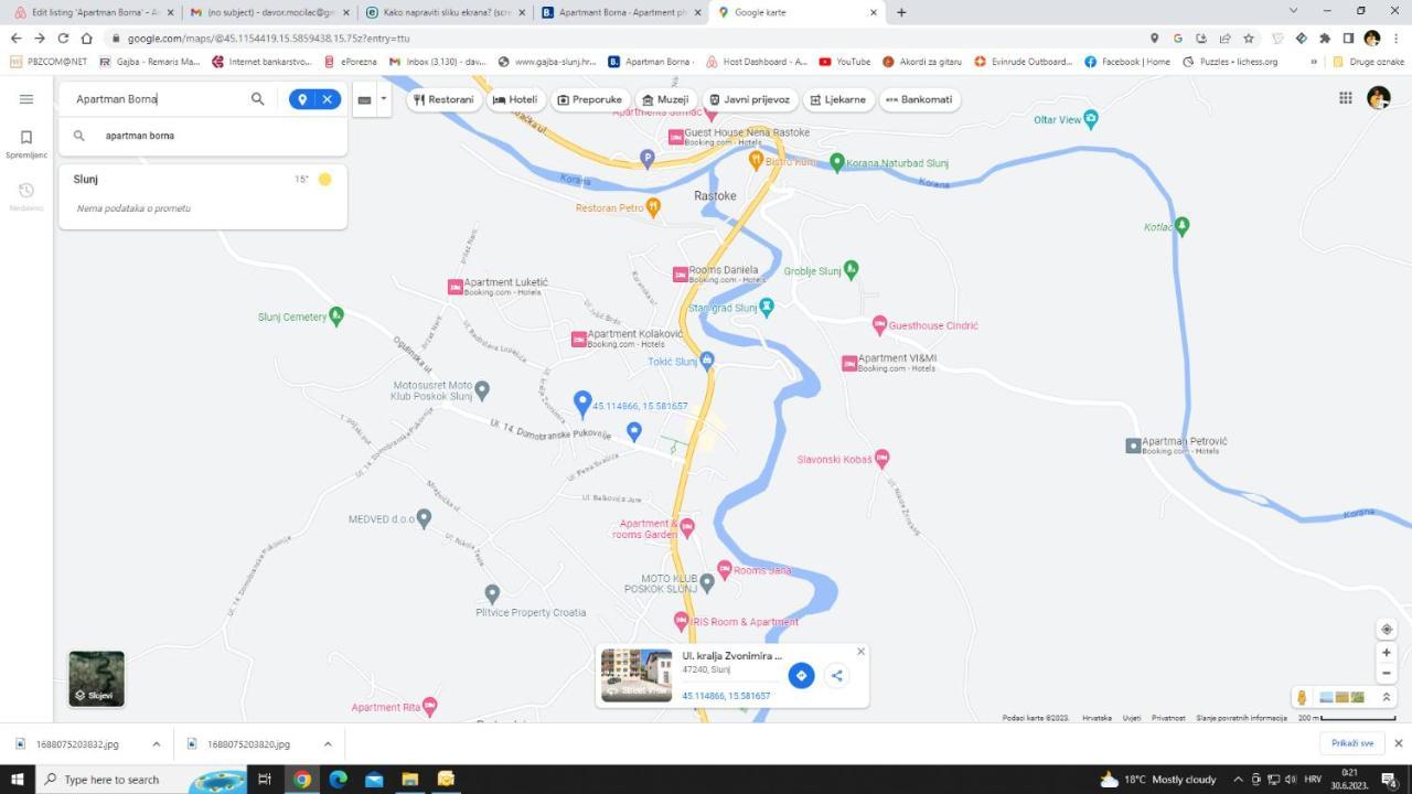 Apartmant Borna Slunj Luaran gambar